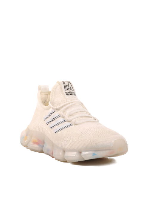 White Mesh Lightweight Mens Sneakers 24Y591 M