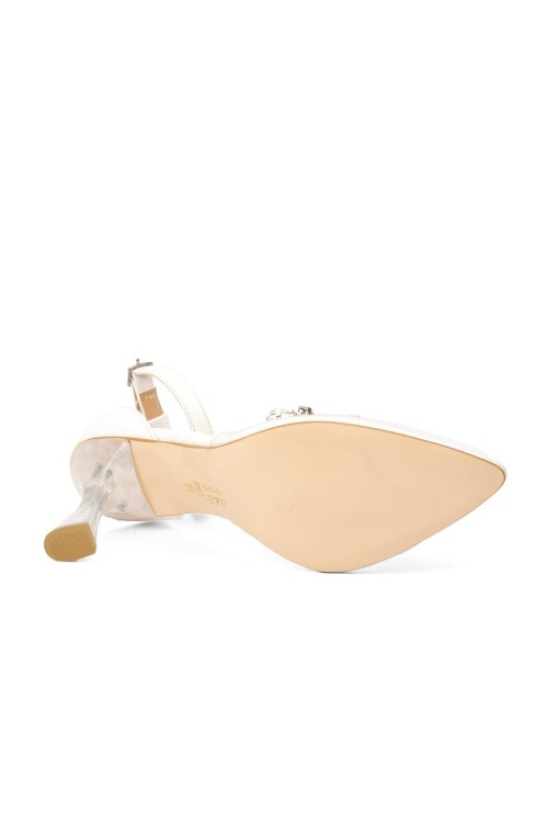 Beyaz  Kadın Abiye Ayakkabı K28 Z