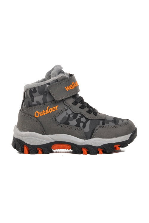 Smoked Velcro Kids Outdoor Boots Leo P