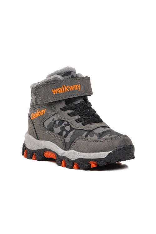 Smoked Velcro Kids Outdoor Boots Leo P