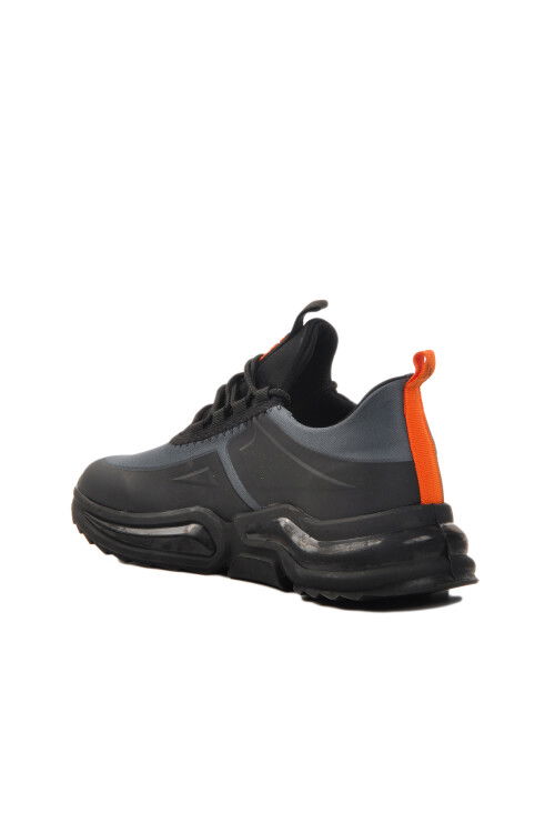 Grey Mens Ankle Elastic Sneakers 836 M