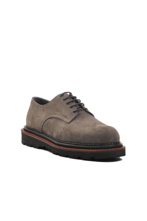 Gray Nubuck Genuine Leather Mens Classic Shoes Premium 2130 M