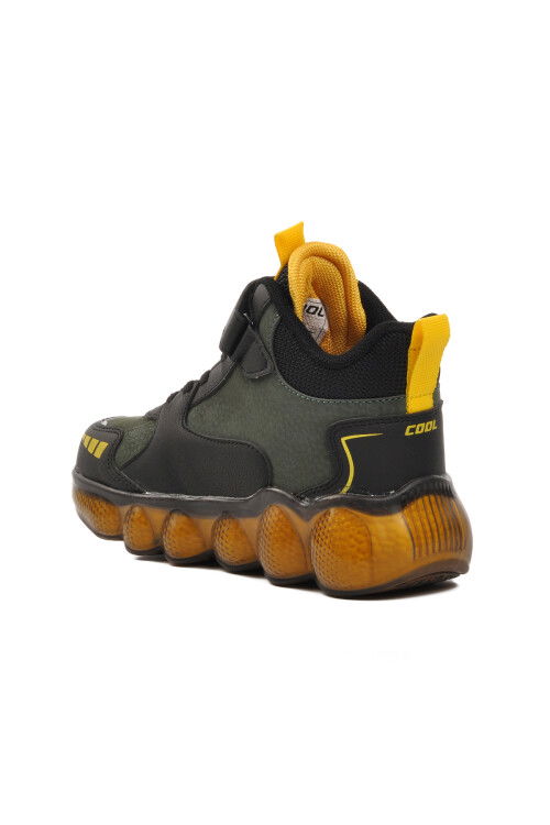 حذاء رياضي فريد لونج ف للأطفال من الجنسين بشريط فيلكرو باللون الكاكي