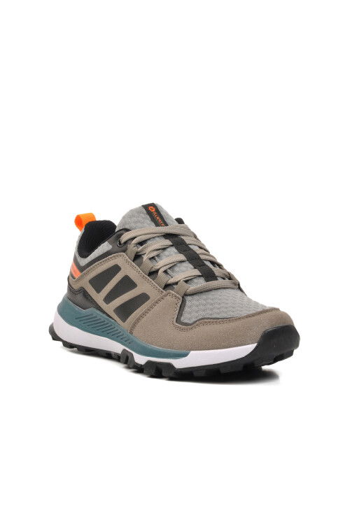 Grey-Orange Textile Womens Sneakers Nadal 101 22308 G