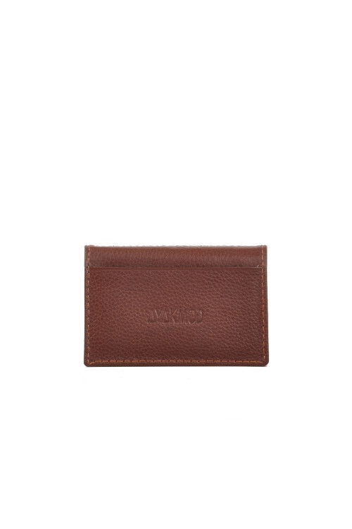 Brown Genuine Leather Mens Card Holder 9524