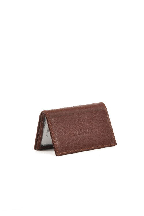 Brown Genuine Leather Mens Card Holder 9524