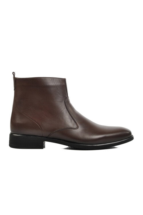 Brown Genuine Leather Mens Boots 00705 M