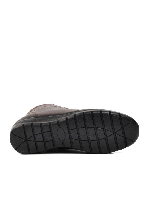 حذاء نسائي من الجلد الطبيعي باللون البني 7119 Z