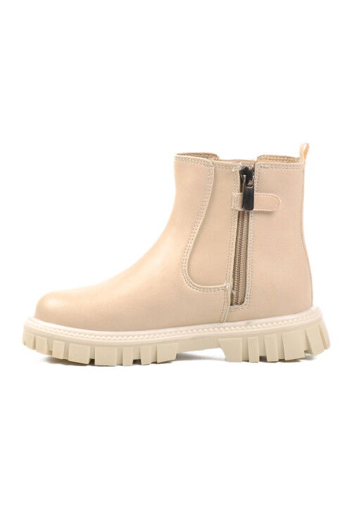 Krem İçi Polarlı Kız Çocuk Bot 1788 P