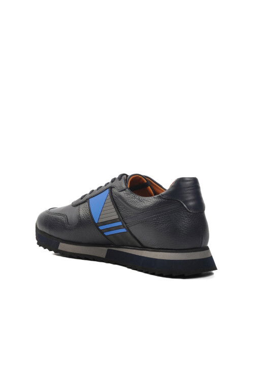 Navy Blue Floater Genuine Leather Mens Casual Shoes Premium 130 M