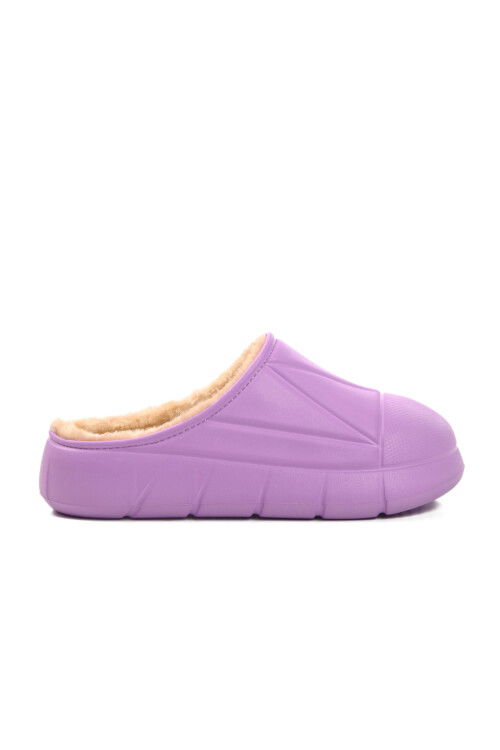 Lilac Furry Womens Slippers 712 Z
