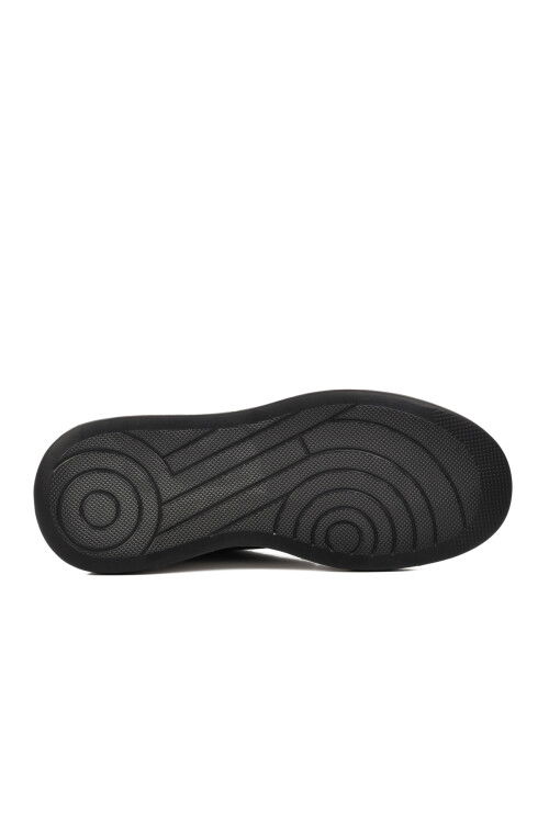Siyah-Beyaz Hakiki Deri Erkek Sneaker 152-19559 M