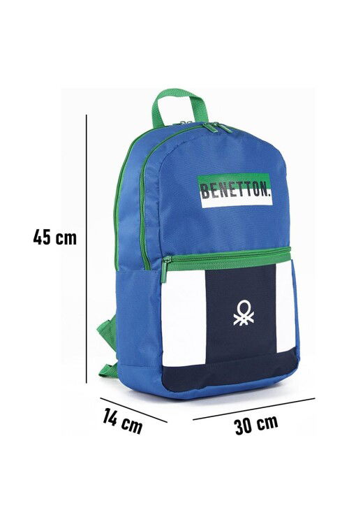 Blue-White Unisex Backpack 04275