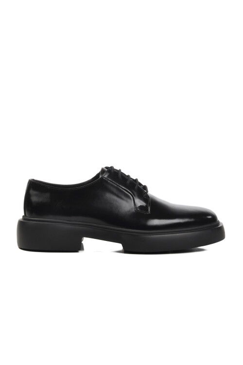 Black Open Genuine Leather Mens Classic Shoes Premium 160 M