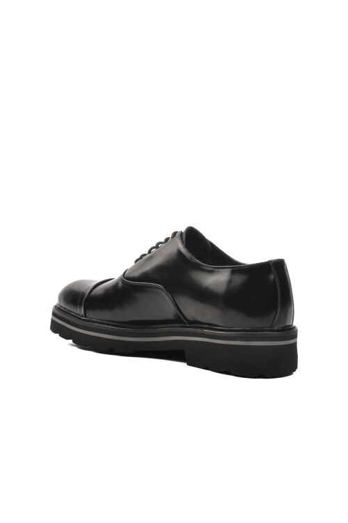 Black Open Genuine Leather Mens Classic Shoes Premium 2874 M