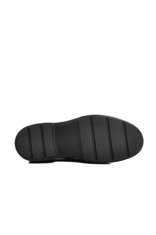 Black Open Genuine Leather Mens Casual Shoes Premium 137 M