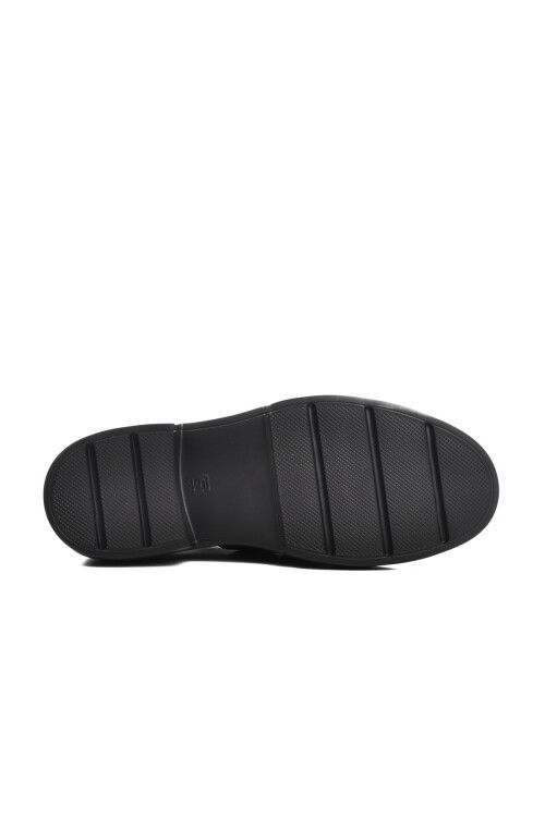 Black Open Genuine Leather Mens Classic Shoes Premium 138 M