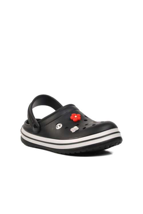 Black-White Womens Slippers 5001-TG