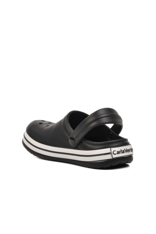 Black-White Womens Slippers 5001-TG