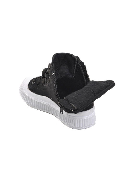 حذاء أوريون بي للأطفال من الصوف القطبي باللونين الأسود والأبيض للجنسين