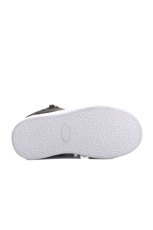 حذاء أوريون بي للأطفال من الصوف القطبي باللونين الأسود والأبيض للجنسين