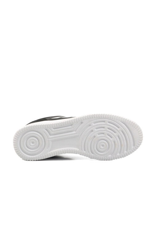 Black-White Lace-Up Unisex Sneakers 074 G