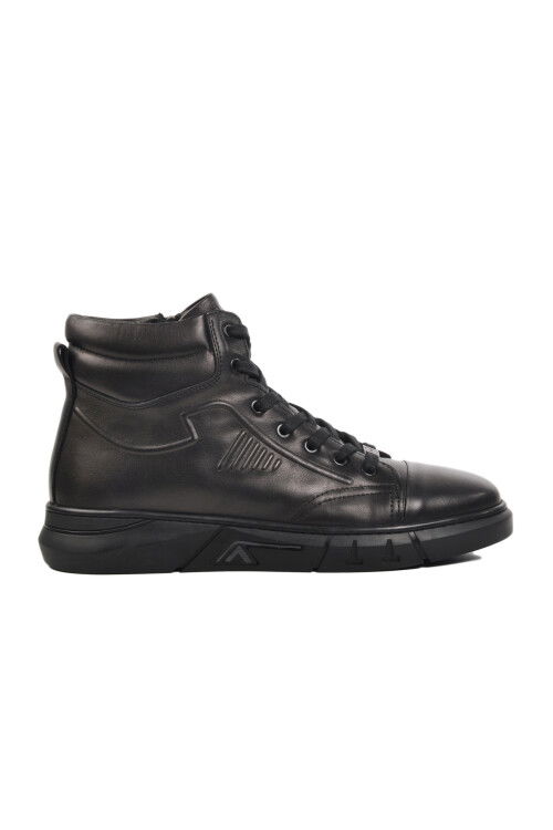 Black Genuine Leather Mens Boots 4K1238-510 M