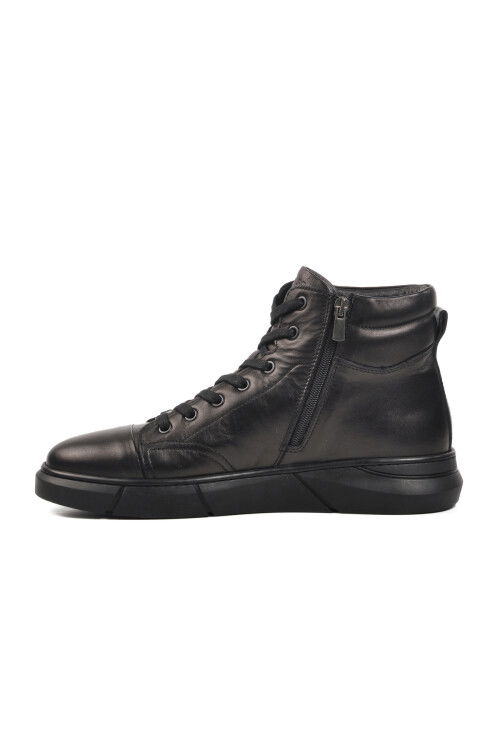 Black Genuine Leather Mens Boots 4K1238-510 M