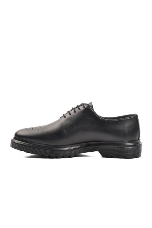 Black Genuine Leather Mens Classic Shoes Br-46003 M