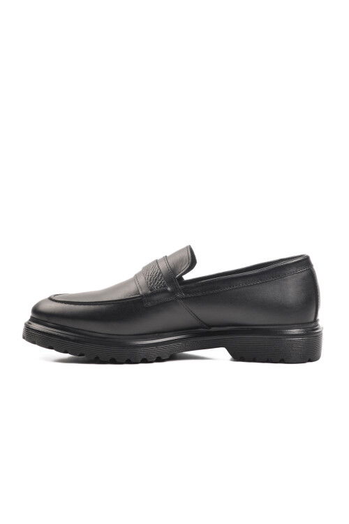 Black Genuine Leather Mens Classic Shoes Br-47004 M