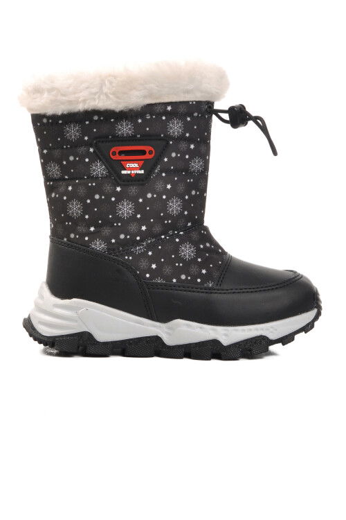 Black Polar Fleece Girls Boots Sidney P