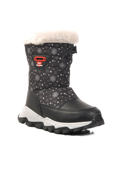 Black Polar Fleece Girls Boots Sidney P