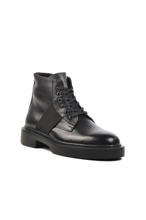 Black Genuine Leather Mens Boots Premium 1245 M