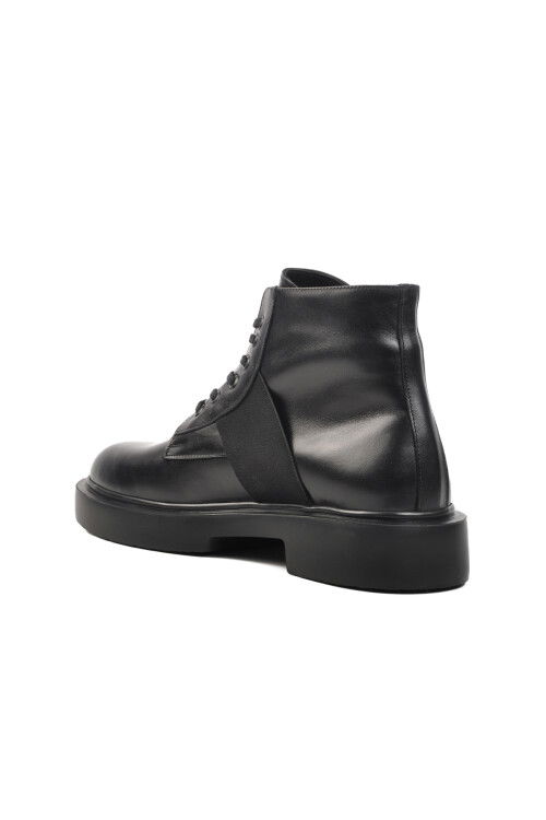 Black Genuine Leather Mens Boots Premium 1245 M