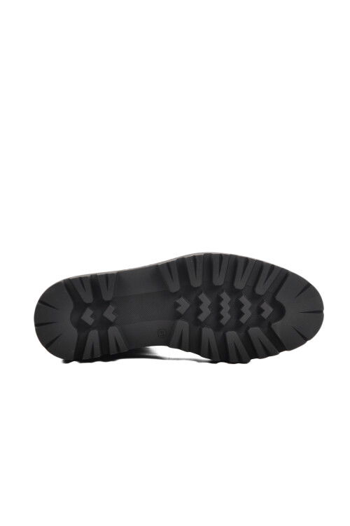 حذاء رجالي من الجلد الطبيعي باللون الأسود Premium 40010 M