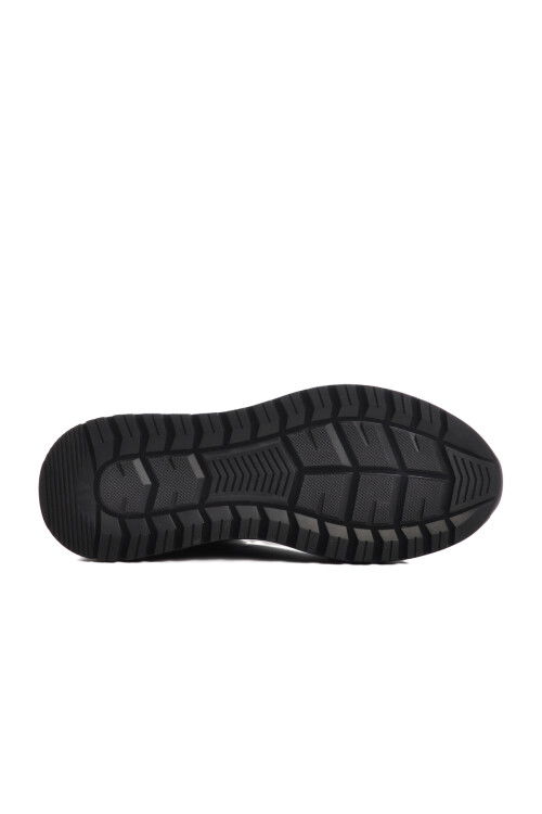 حذاء كاجوال رجالي من الجلد الطبيعي باللون الأسود 4K2463-7102 M