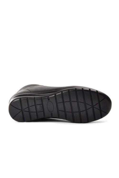 Black Genuine Leather Womens Boots 7119 Z