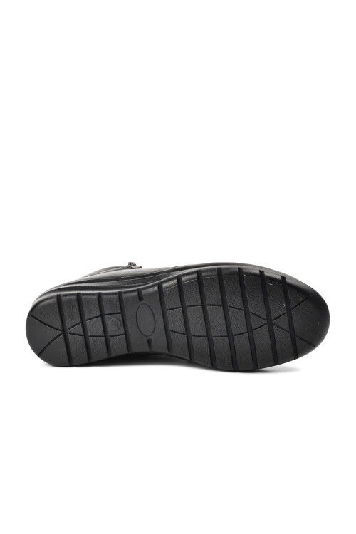 Black Genuine Leather Womens Boots 8200 Z