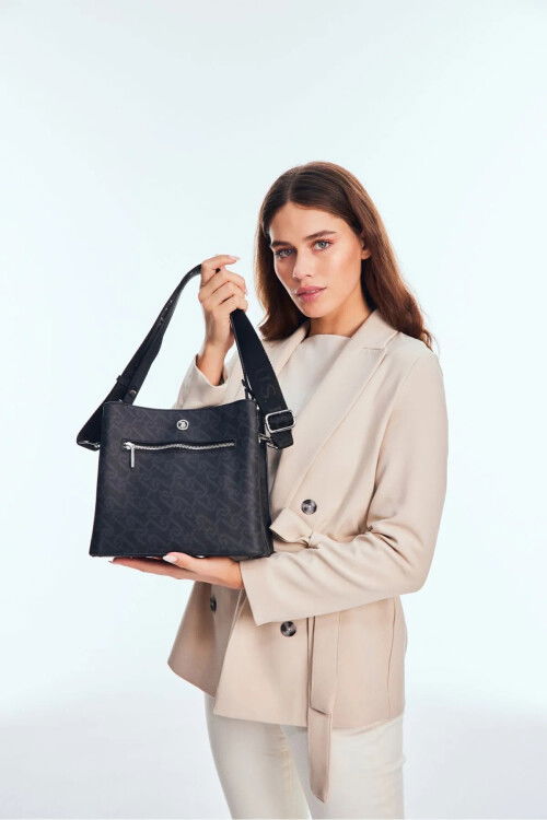 Black Womens Shoulder and Handbag US24529