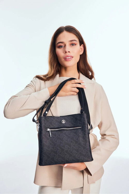 Black Womens Shoulder and Handbag US24529