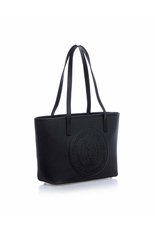 حقيبة كتف وحقيبة يد نسائية سوداء من يو إس بولو US24732