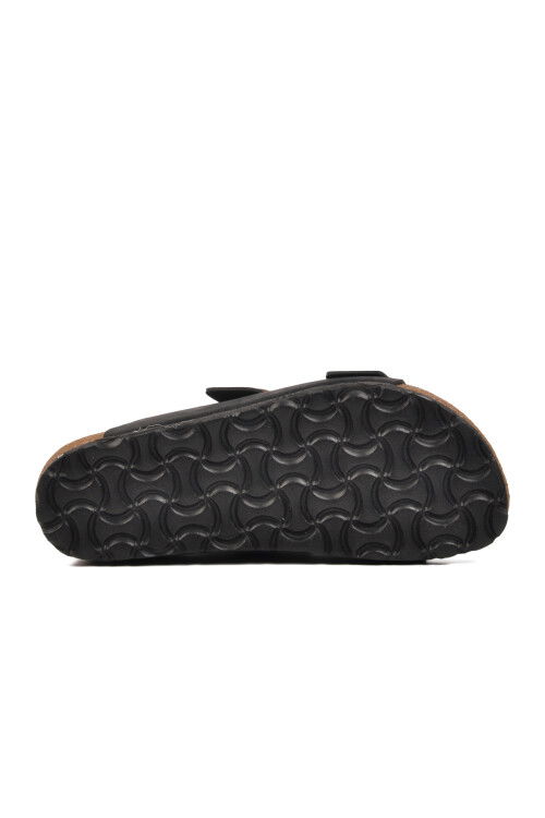 Black Cork Sole Womens Slippers PC-6958 Z