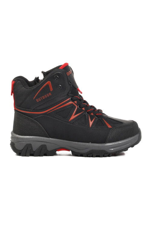 Black Red Polar Non-Slip Childrens Outdoor Boots 2301 F