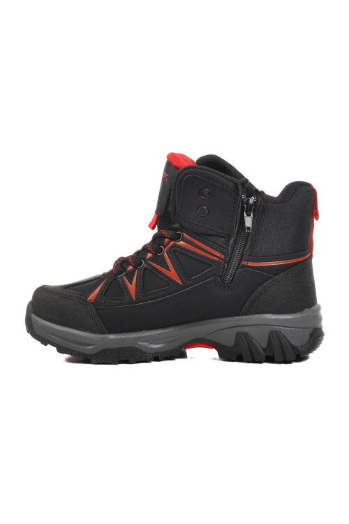 Black Red Polar Non-Slip Childrens Outdoor Boots 2301 F