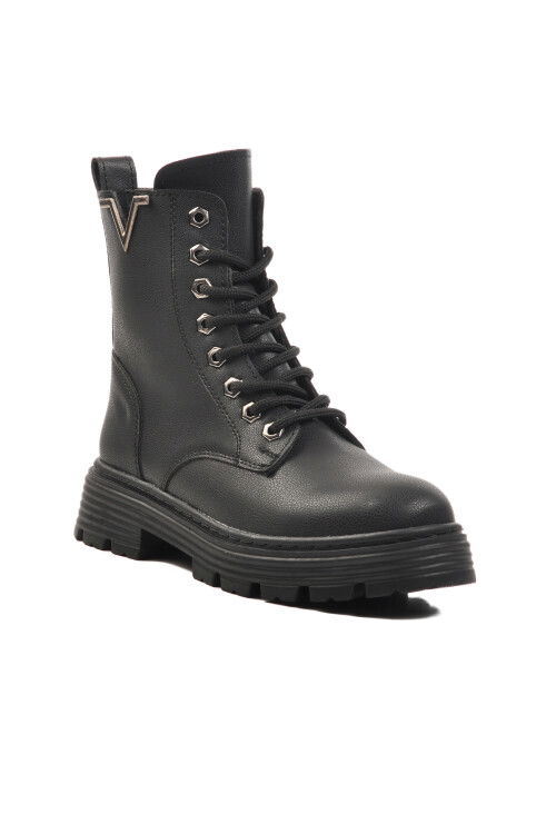 Black Fur-lined Womens Boots FO222 G