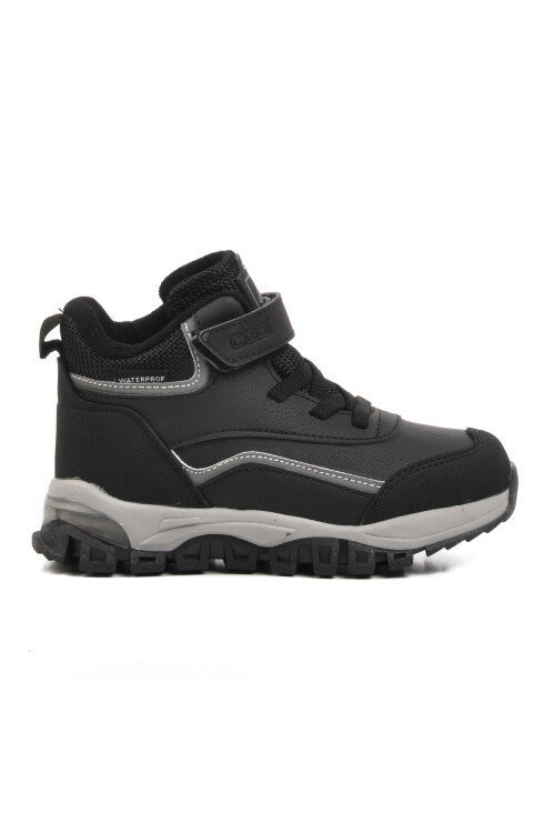 Siyah Cırtlı Unisex Çocuk Outdoor Bot Goro P