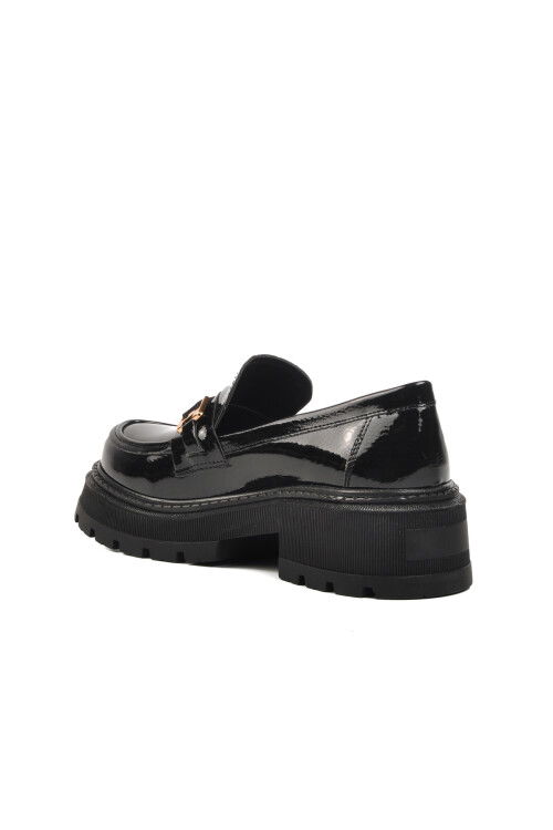 Black Patent Leather Womens Casual Shoes 305 Z