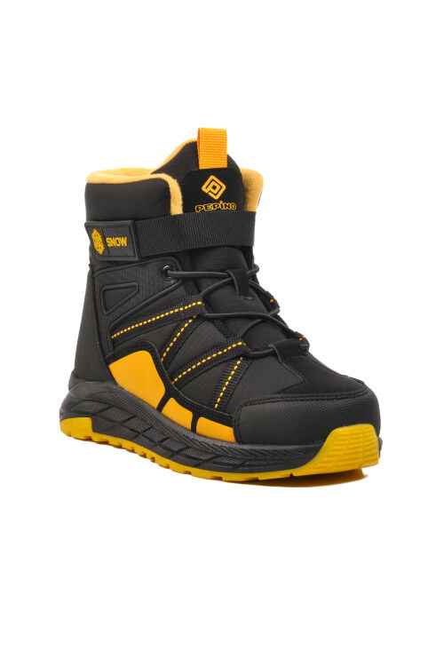 حذاء أطفال أسود وأصفر للجنسين 1775 F