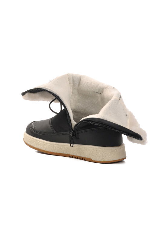 Black Polar Fleece Girls Boots Havana F