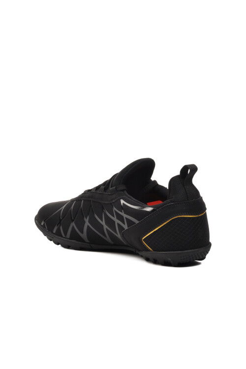 Siyah Bilekten Lastikli  Unisex Halı Saha Ayakkabısı GH-241-124